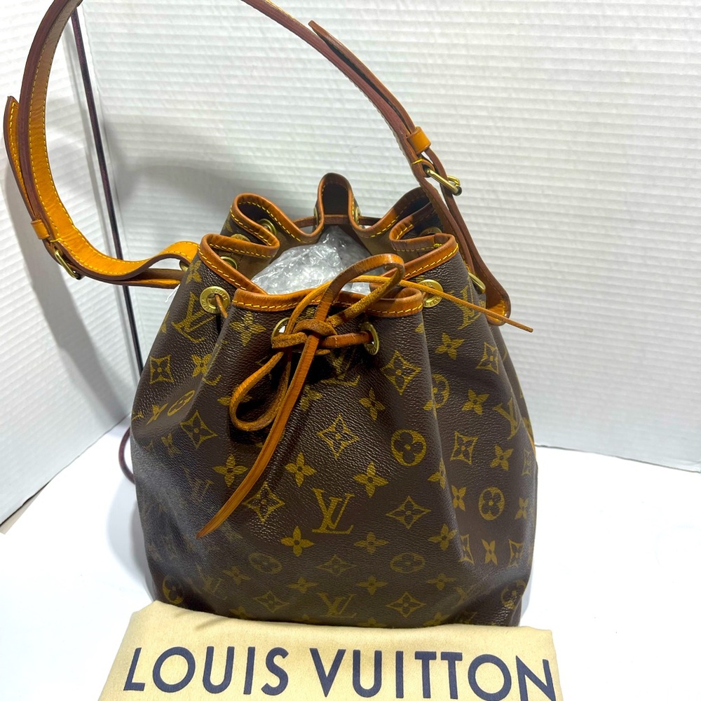 Louis Vuitton Noe PM in Monogram with dust bag.